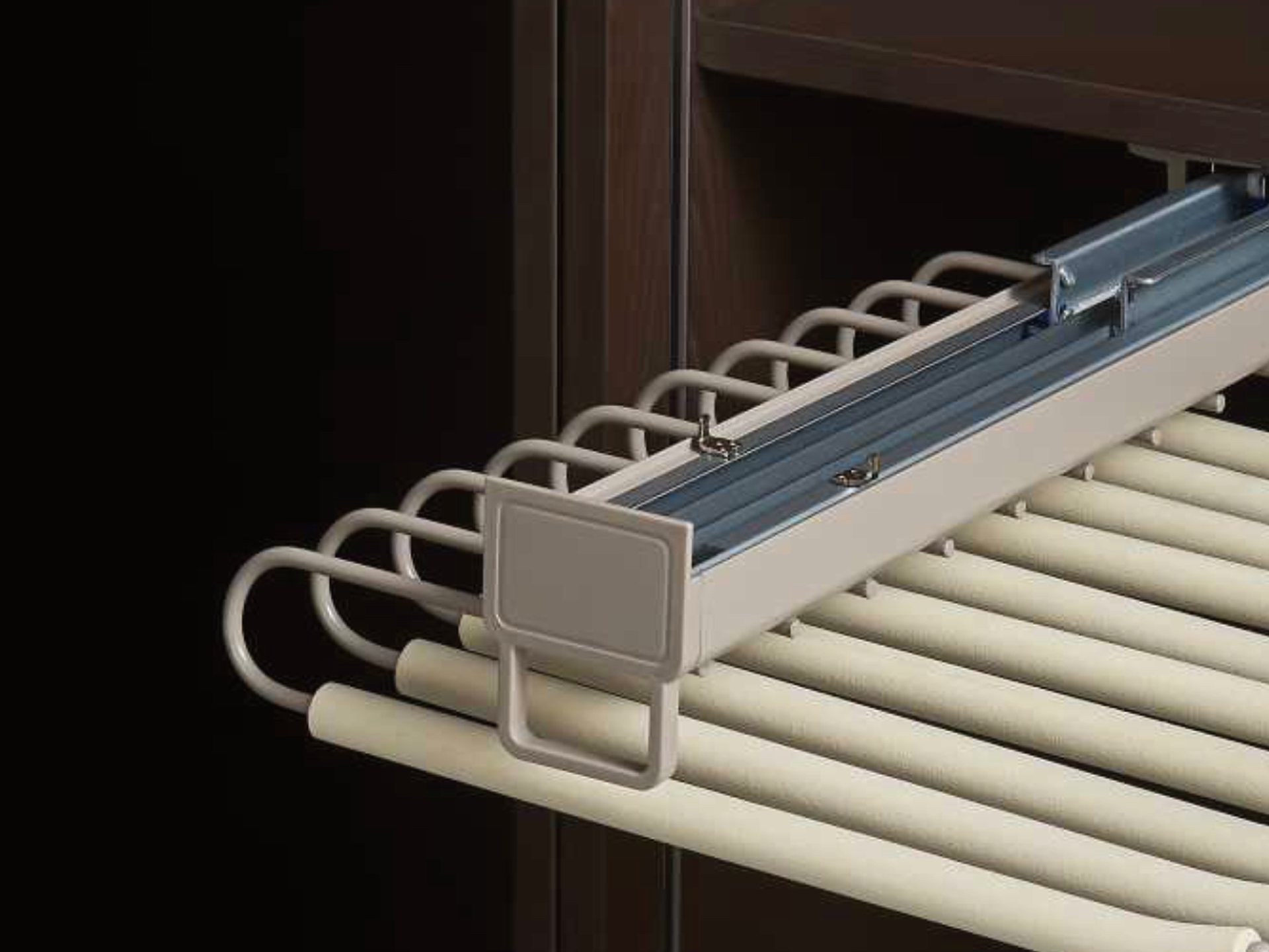 Trouser rack fitted to Bilt & Co wardrobe joinery